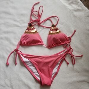 Victoria's Secret Pink and White Bikini